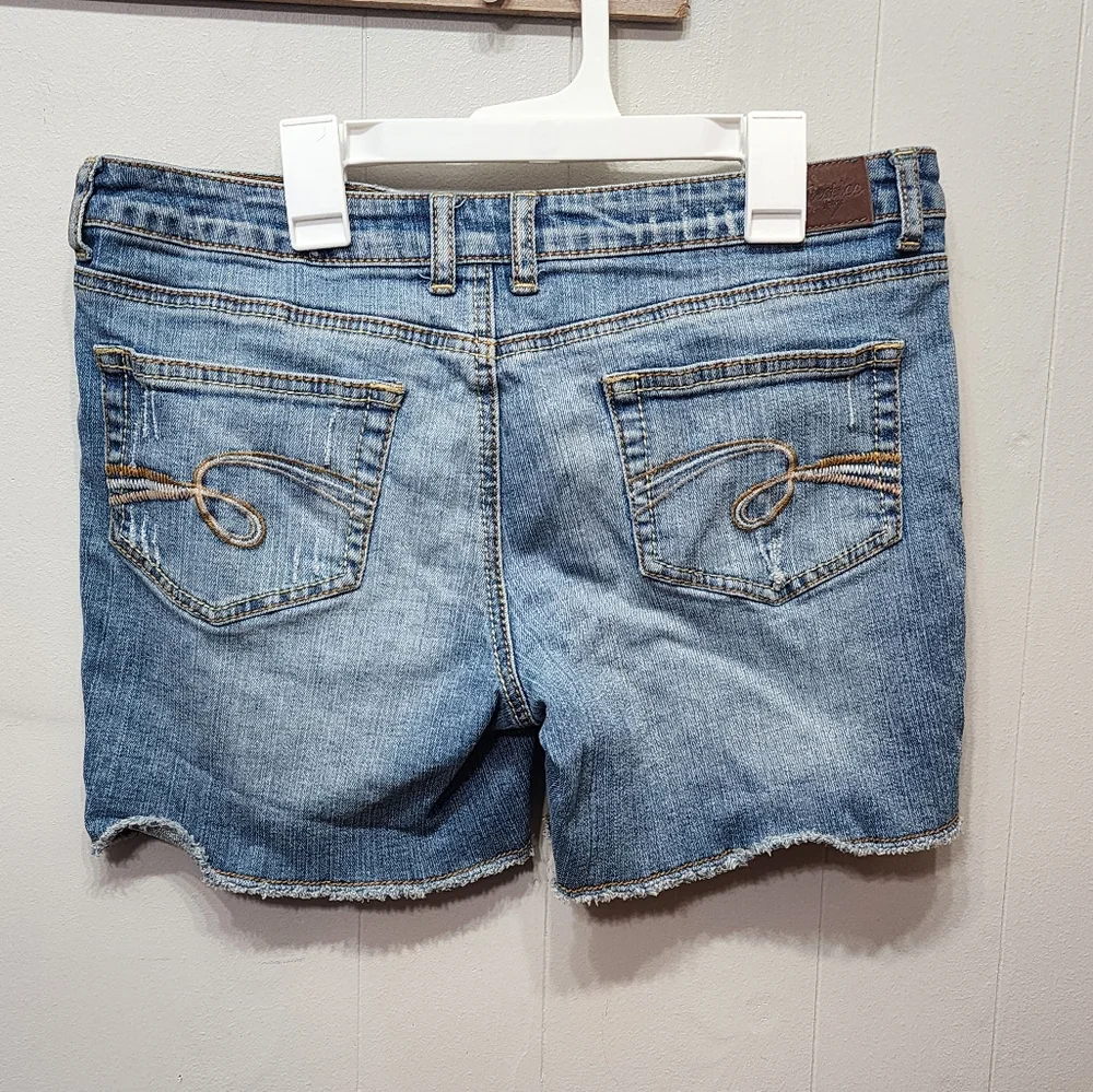 Justice‎ Jeans Shorts Size 16 1/2 Denim Girls Blue Casual C207